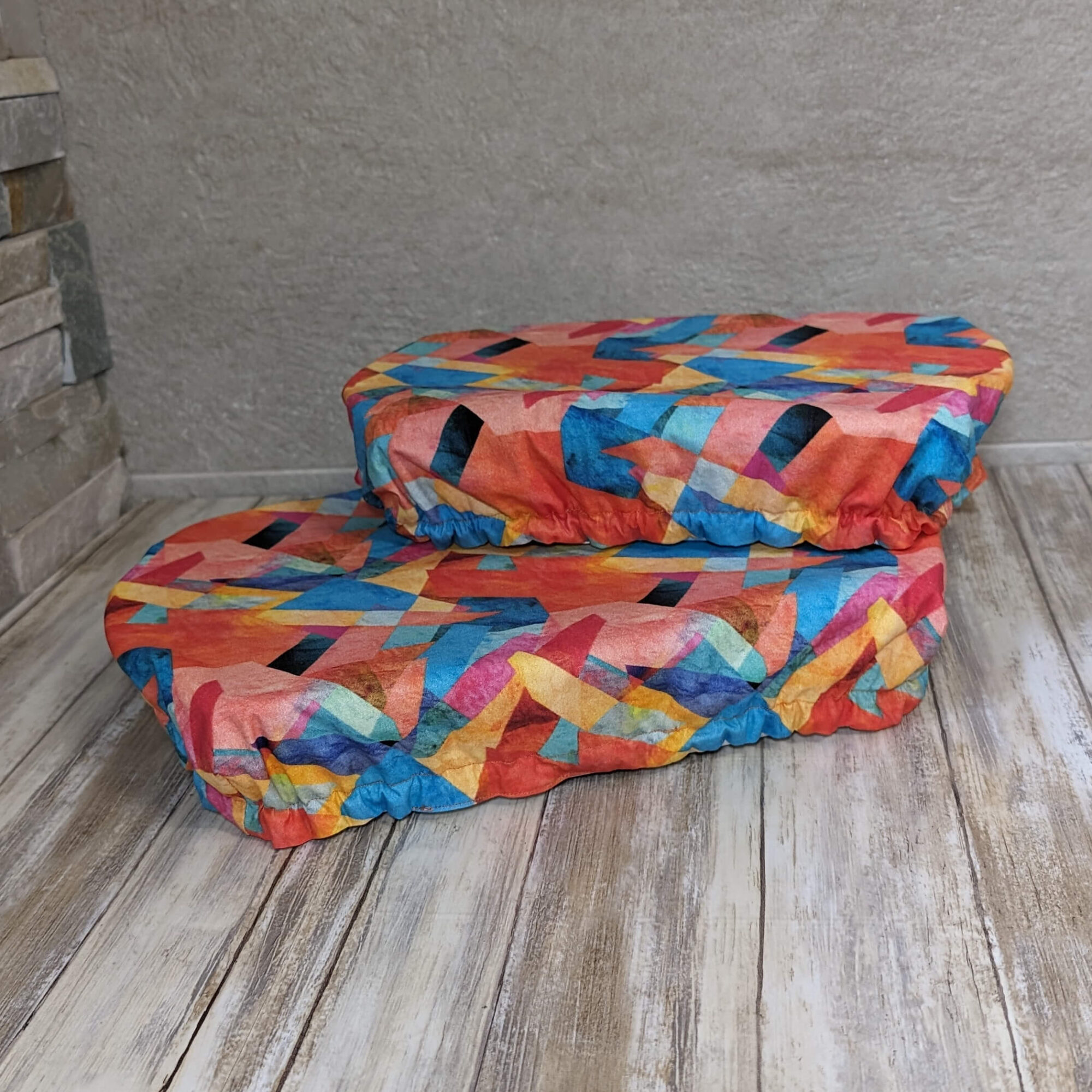 charlotte couvre plat rectangulaire multicolore