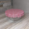 charlotte couvre plat rouge vichy taille M