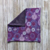 essuie tout lavable réutilisable violet mandala