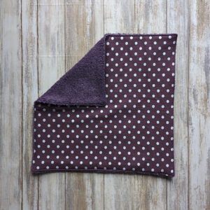 essuie tout lavable réutilisable violet pois