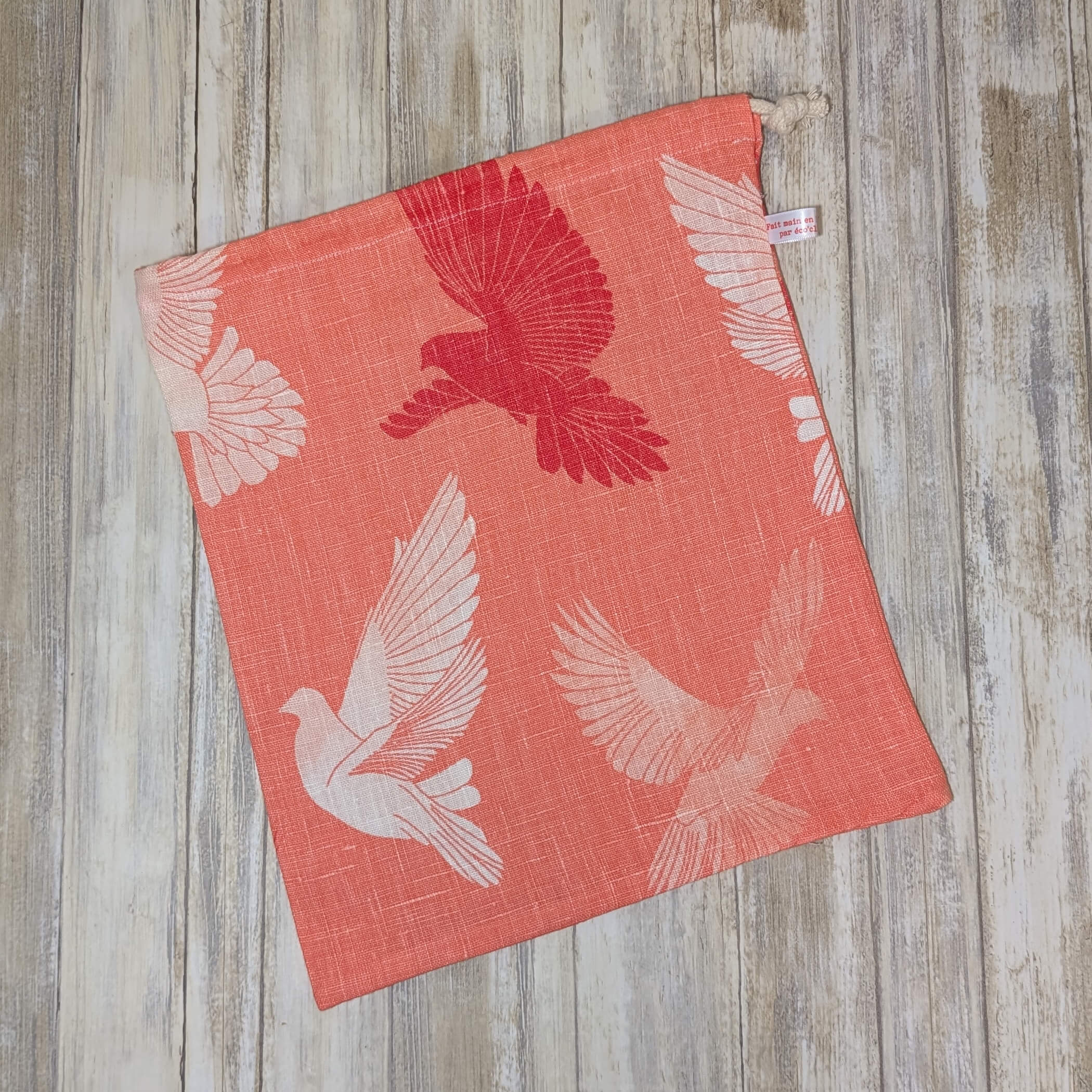 produit-sac-a-pain-colombes-orange-recto sac à pain orange colombes