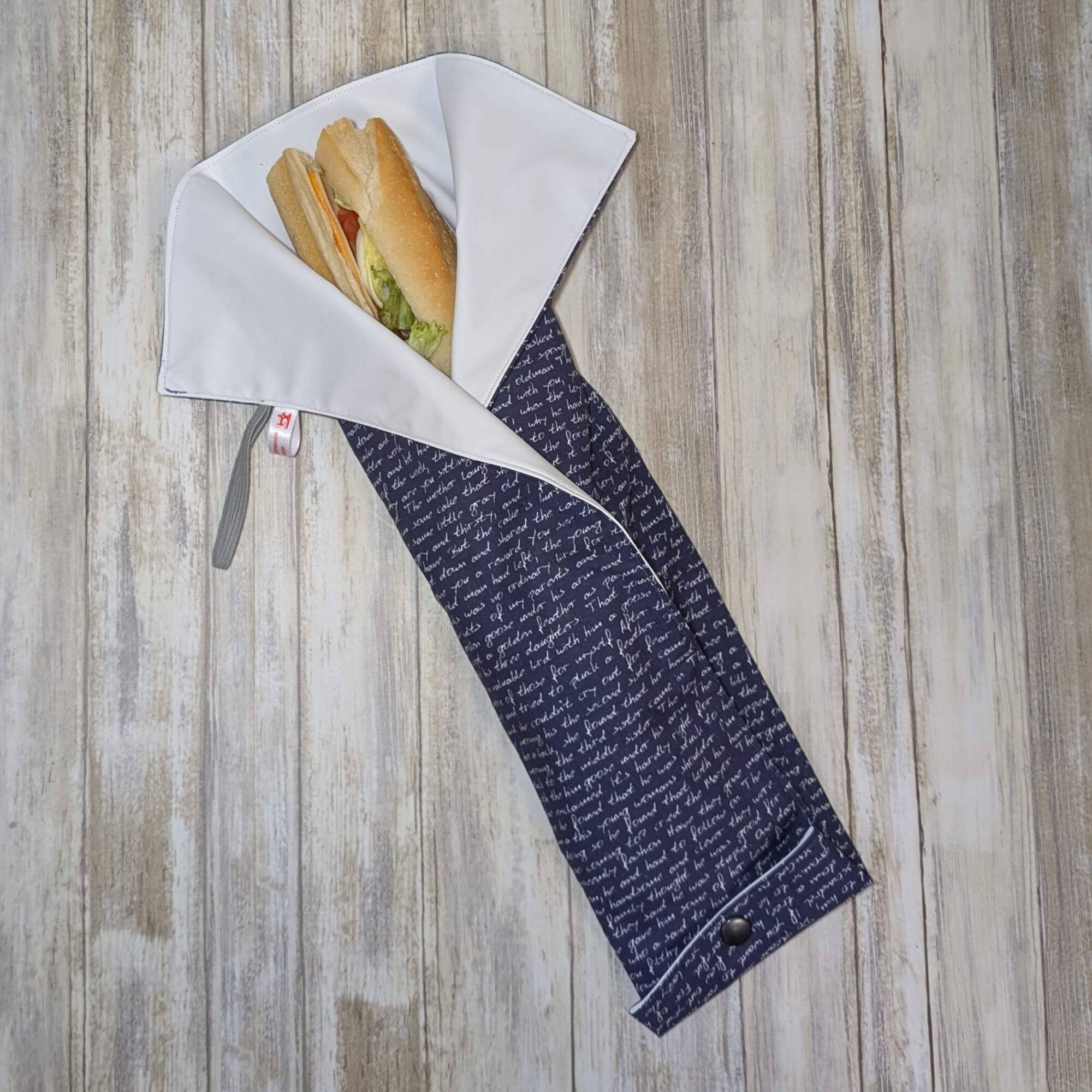 embal'sandwich embal'tapis emballage sandwich tapis bleu écritures