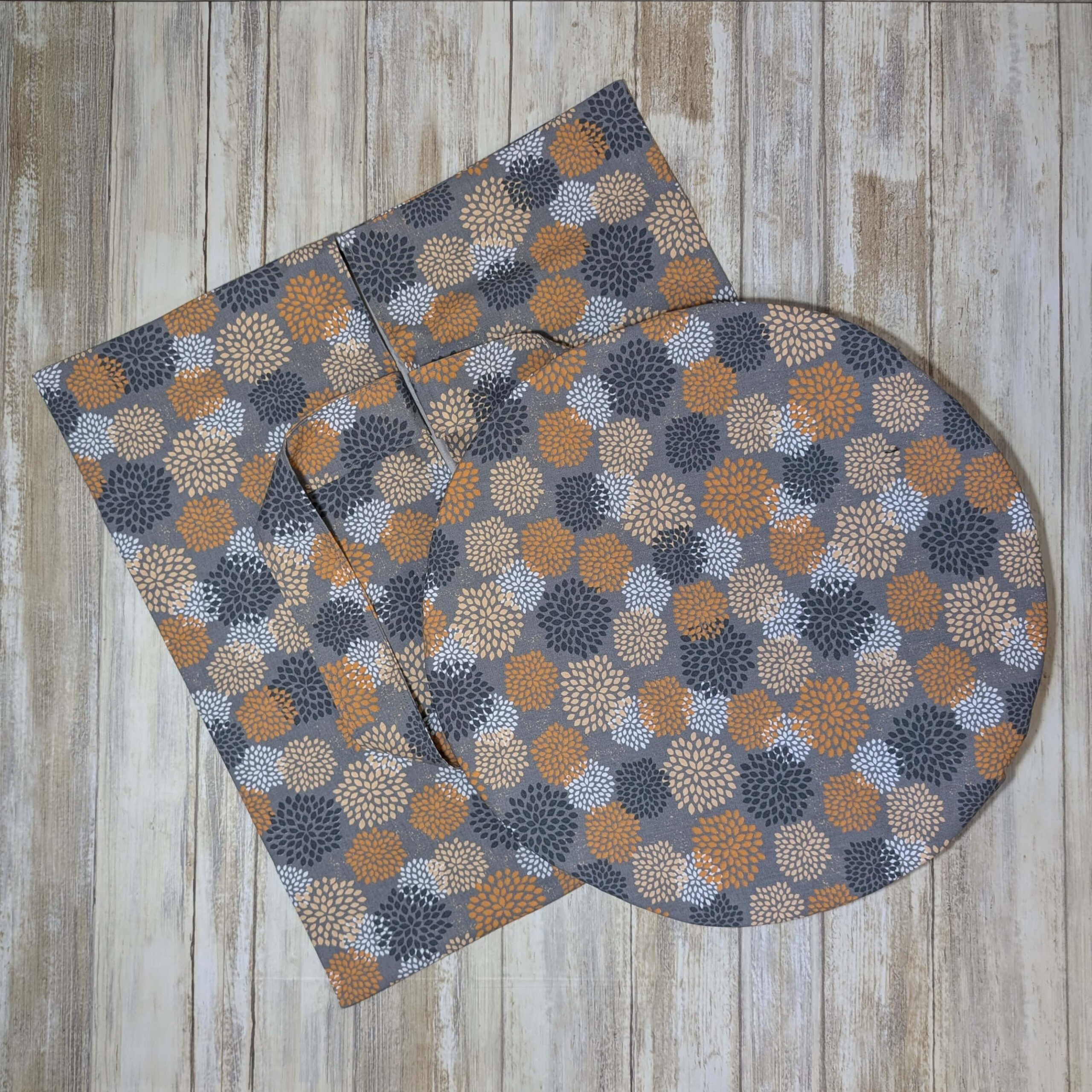 sac à tarte gris floral avec charlotte