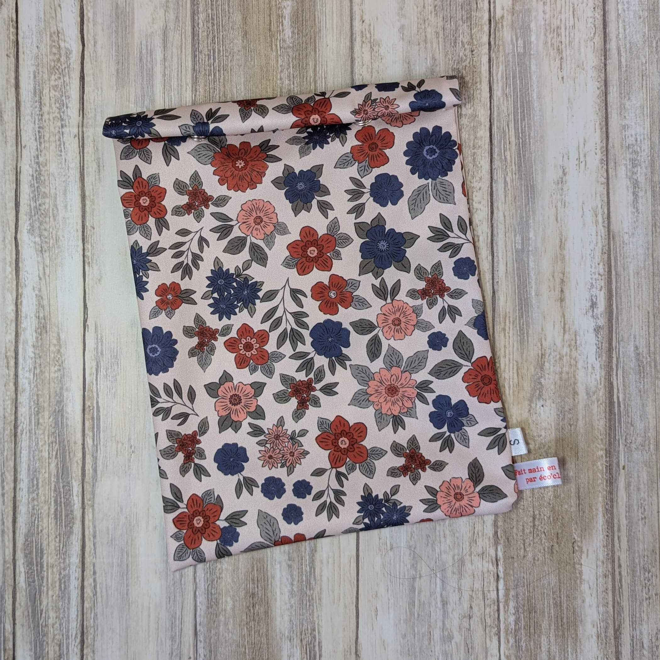 sac imperméable alimentaire fleurs