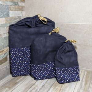 pochon emballage cadeau réutilisable nuit étoilée